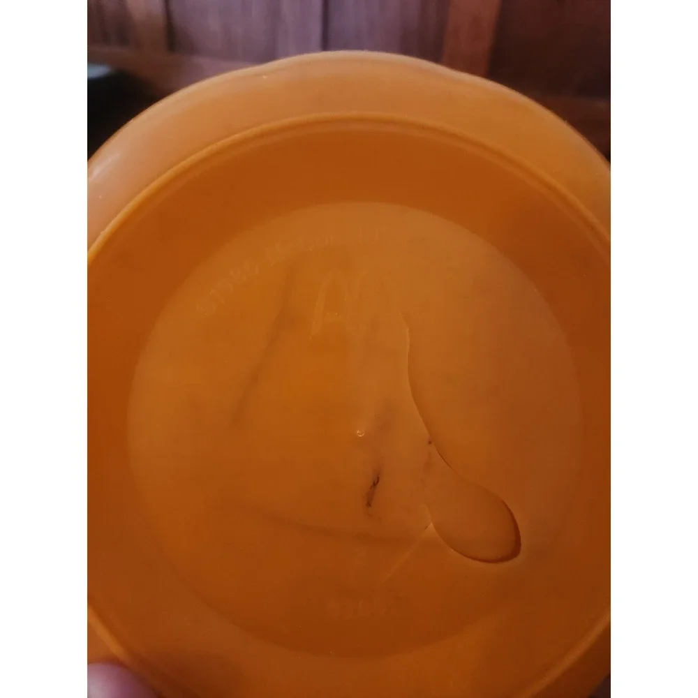 1986 Vtg McDonalds McBoo Pumpkin Bucket Halloween McDonald's No HANDLE See Photo